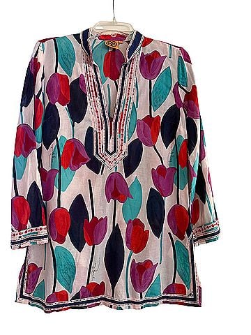 Tory Burch Long Sleeve Button-Down Shirt (view 1)