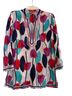 Tory Burch 100% Cotton Floral Multi Color Long Sleeve Button-Down Shirt Size 8 - photo 1