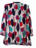 Tory Burch 100% Cotton Floral Multi Color Long Sleeve Button-Down Shirt Size 8 - photo 2