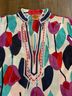 Tory Burch 100% Cotton Floral Multi Color Long Sleeve Button-Down Shirt Size 8 - photo 8