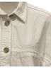 Zara 100% Cotton Solid White Denim Jacket Size M - photo 4
