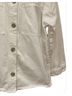 Zara 100% Cotton Solid White Denim Jacket Size M - photo 5
