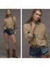 Pilcro 100% Cashmere Brown Tan Cashmere Pullover Sweater Size S - photo 3
