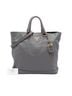 Prada 100% Leather Gray Soft Calf Open Convertible Tote One size - photo 7