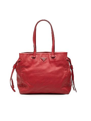 Prada Vitello Daino Drawstring Tote (view 1)