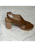 Ralph Lauren 100% Leather 100% Polyurethane Animal Print Brown Sandals Size 9 1/2 - photo 4
