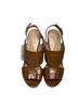 Ralph Lauren 100% Leather 100% Polyurethane Animal Print Brown Sandals Size 9 1/2 - photo 1