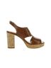 Ralph Lauren 100% Leather 100% Polyurethane Animal Print Brown Sandals Size 9 1/2 - photo 9