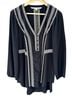 Veronica Beard 100% Silk Black White Silk Top Size 12 - photo 1