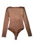 Lovers + Friends 35% Bamboo 5% Elastane 95% Polyester 5% Elastane 100% Cotton Solid Brown Bodysuit Size S - photo 2
