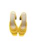 Antonio Melani 100% Leather Solid Yellow Heels Size 8 1/2 - photo 1