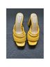 Antonio Melani 100% Leather Solid Yellow Heels Size 8 1/2 - photo 9