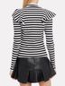 Veronica Beard Stripes Black White Blouse Size L - photo 4