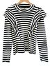 Veronica Beard Stripes Black White Blouse Size L - photo 1