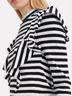 Veronica Beard Stripes Black White Blouse Size L - photo 5