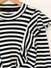 Veronica Beard Stripes Black White Blouse Size L - photo 8