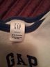 Gap 100% Cotton Solid White Blue Bodysuit Size 0X - photo 3