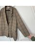 Old Navy Plaid Tan Blue Brown Red Jacket Size 3X - photo 4