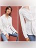 Maeve 100% Cotton White Long Sleeve Top Size XS - photo 5