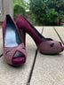 Stuart Weitzman 100% Suede Burgundy Heels Size 8 - photo 11