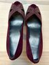 Stuart Weitzman 100% Suede Burgundy Heels Size 8 - photo 5