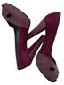 Stuart Weitzman 100% Suede Burgundy Heels Size 8 - photo 2