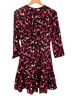 Kate Spade New York 100% Polyester 100% Polyester Floral Black Pink Red White Casual Dress Size 0 - photo 2