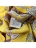 Johnny Was 100% Silk Floral Yellow Blouse Size XL - photo 4