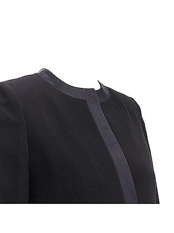 Givenchy Givenchy Wool Silk Trim High Low Hem Minimal Classic Jacket (view 2)