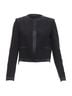 Givenchy 100% Wool Black Givenchy Wool Silk Trim High Low Hem Minimal Classic Jacket Size 10 - photo 3