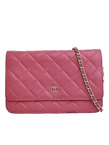 Chanel CC Quilted Lambskin Wallet on Chain (view 1)