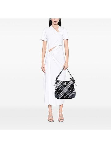 Burberry Supernova Check Canvas Hobo (view 2)