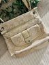 Treviso 100% Canvas Graphic Tan Ivory Crossbody Bag One size - photo 3