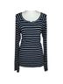 Michael Stars Stripes Blue White Long Sleeve Top Size L - photo 1