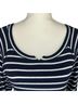 Michael Stars Stripes Blue White Long Sleeve Top Size L - photo 3