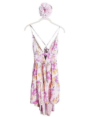 Hello Molly Floral Seaside Lifestyle Open Back Mini Dress Casual Dress (view 2)
