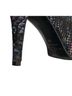 Marian 100% Suede Floral Multi Color Black Ankle Boots Size EU 39 - photo 5