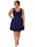 B. Darlin 97% Polyester 3% Spandex 100% Polyester Blue Cocktail Dress Size 20 - photo 1