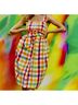 Christopher John Rogers for Target 100% Cotton 100% Polyester Plaid Multi Color Cocktail Dress Size 10 - photo 5