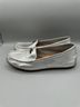 Coach 100% Leather Solid Silver Flats Size 9 - photo 4