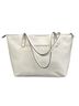 Liz Claiborne 100% Polyvinyl Chloride 100% Polyester Floral White Tote One size - photo 2