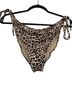 SKIMS Leopard Print Tan Black Swimsuit Bottoms Size 3X - photo 1
