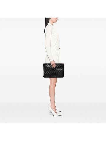 Chanel Large Quilted Caviar O Case Clutch (view 2)
