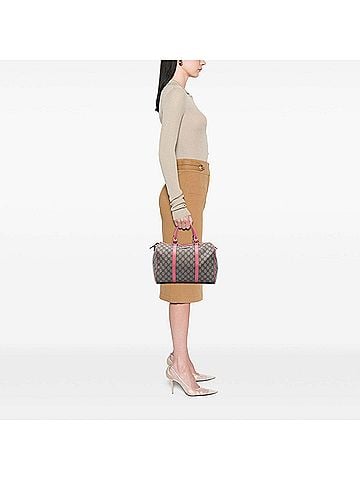 Gucci Medium GG Supreme Joy Boston Bag (view 2)