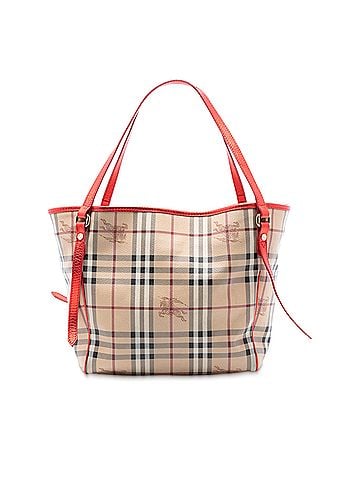 Burberry Small Haymarket Check Coated Canvas Canterbury Tote (view 1)