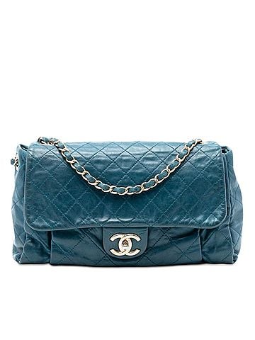 Chanel Large Quilted Iridescent Calfskin Chic Quilt Flap (view 1)