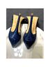 Aldo 100% Faux Leather Animal Print Blue Heels Size 9 - photo 5