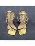 Steve Madden 100% Polyurethane Gold Heels Size 9 1/2 - photo 5