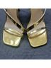 Steve Madden 100% Polyurethane Gold Heels Size 9 1/2 - photo 8