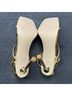 Steve Madden 100% Polyurethane Gold Heels Size 9 1/2 - photo 4